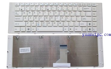 英文华硕ASUS A40 A40J A40DE A40E A40EI A40EP K42JZ键盘 白色
