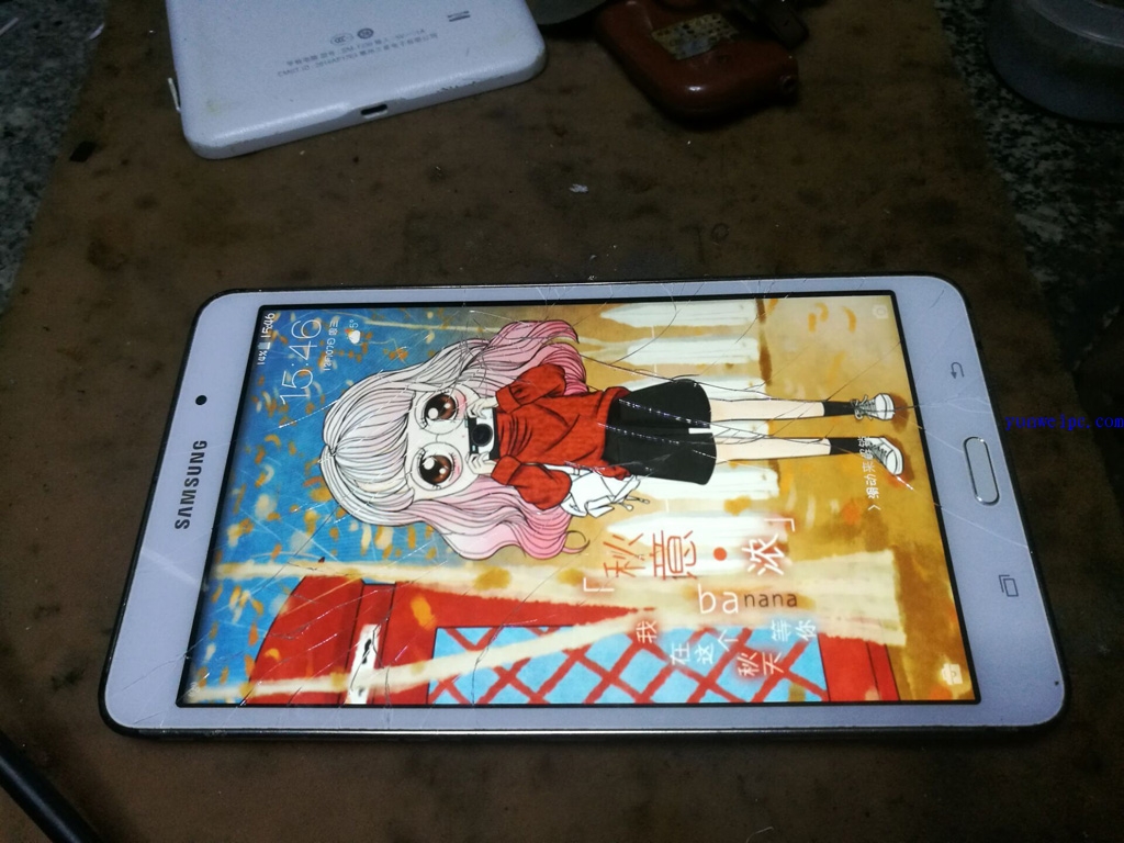 三星平板 SM-T230换外屏,触摸屏摔坏维修