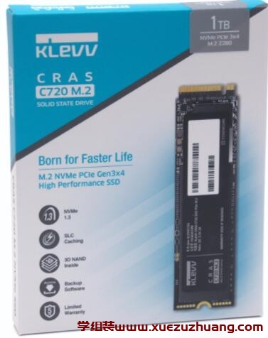 KLEVV CRAS C720 Gen3x4 1TB M.2 SSD评测开箱