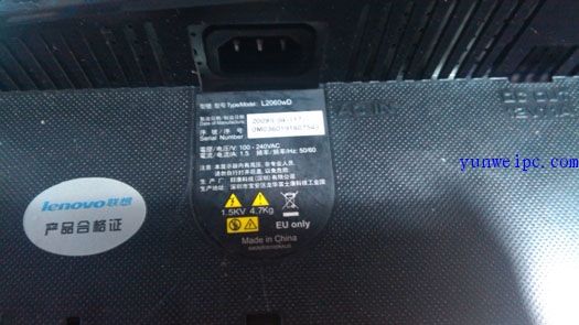 联想L2060WD 显示器,不通电维修