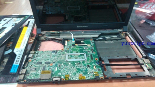 联想G465c笔记本电脑,通电无显示维修