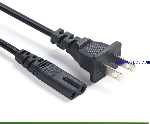 全新AOC显示器电源线 两扁插8字尾八字尾 双孔两孔电源线连接线