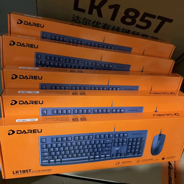 达尔优LK185T LK185TPRO有线键鼠套装,办公家用电脑键盘鼠标套装,编号：SP01326