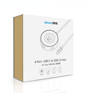 捷森HUB 1米捷森F110 USB3.0 方形4口集线器 黑色 | 编号：SP00910