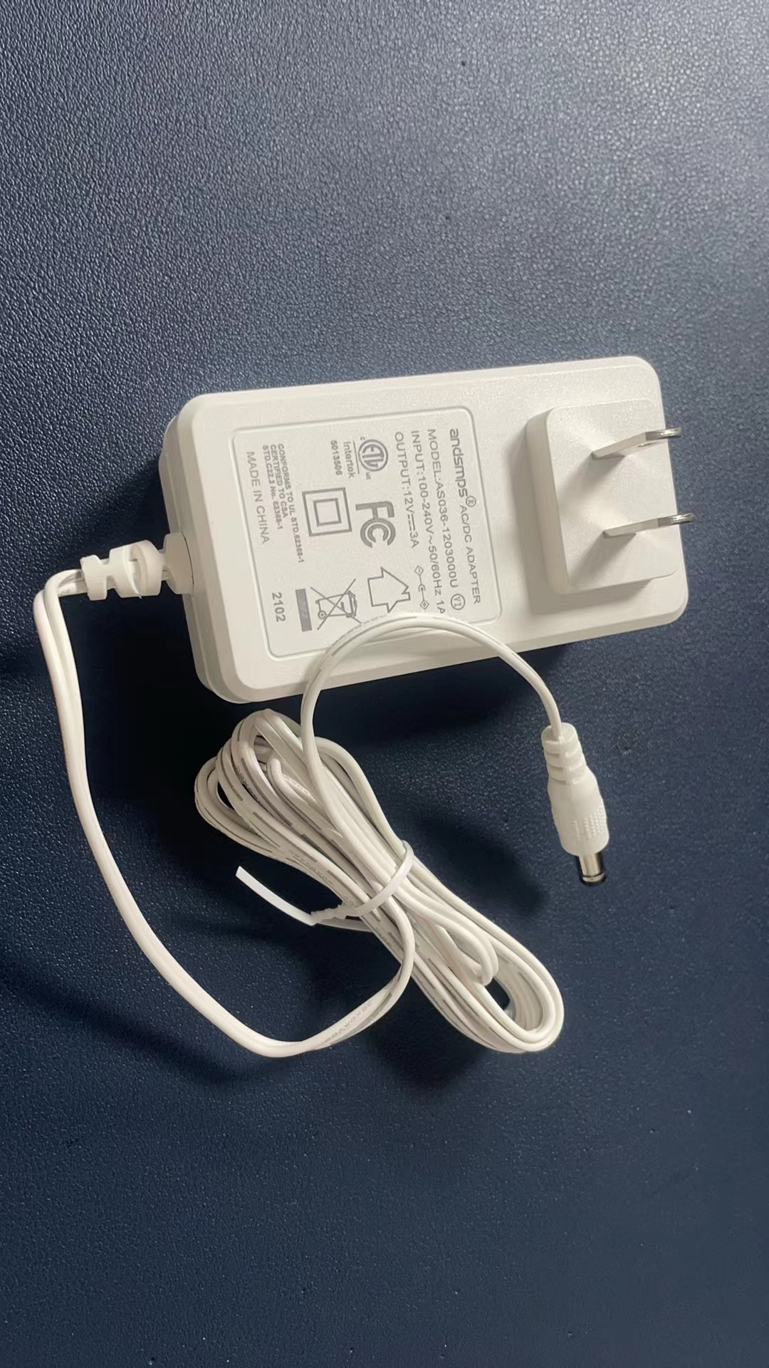 安耐达12V3A白色直插andsmps | 编号：SP00276