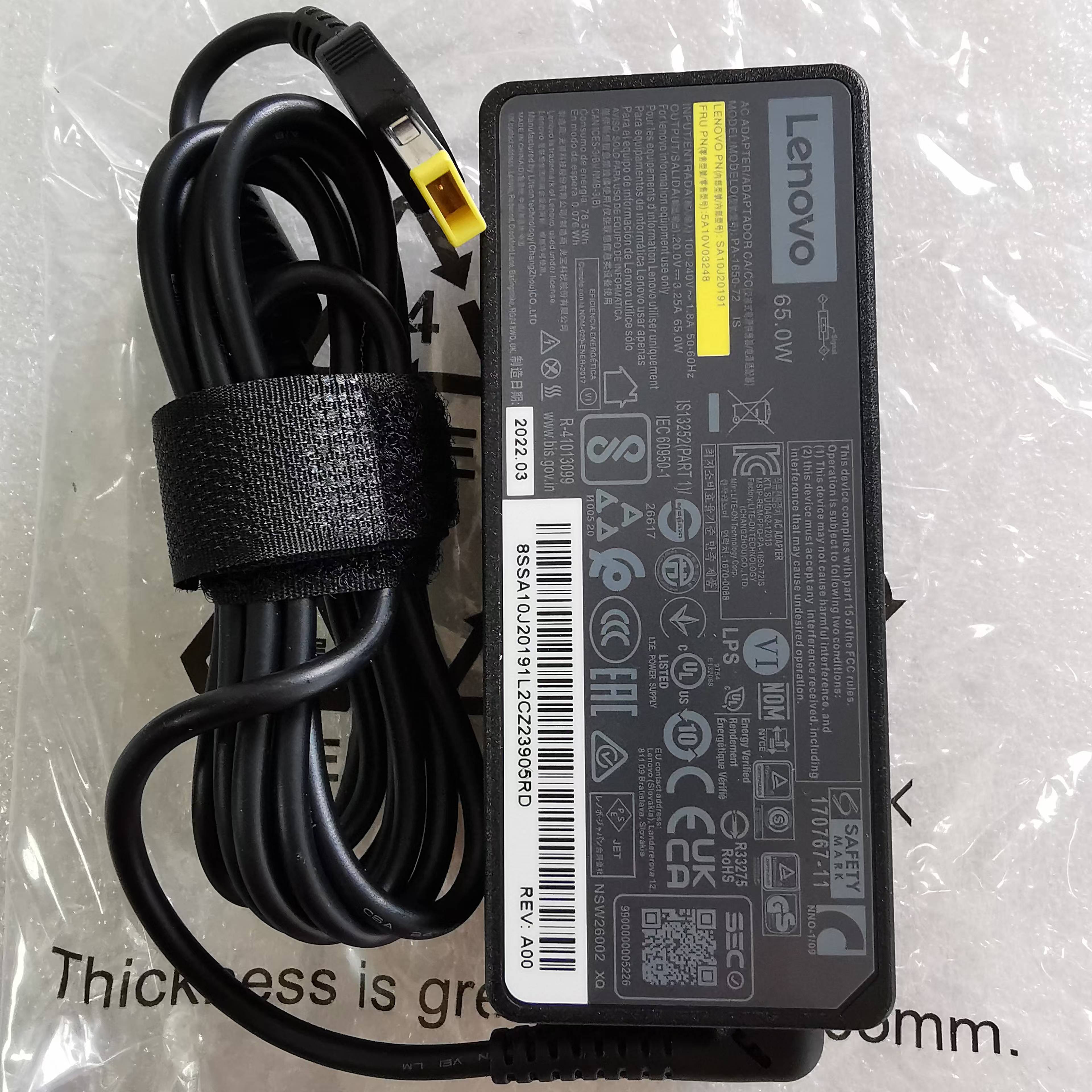 联想20V3.25A方口针全新原装 | 编号：SP00510