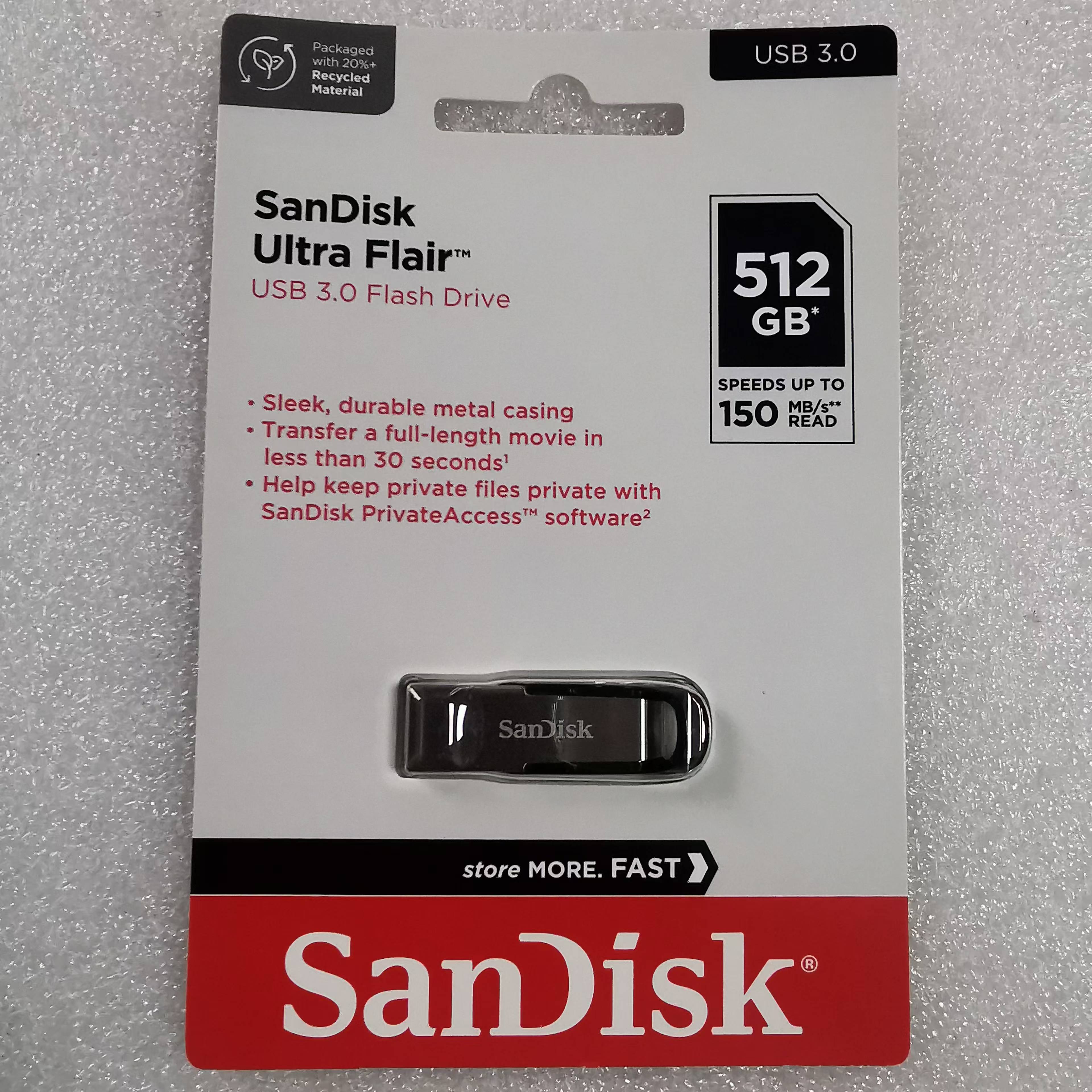 闪迪CZ73金属 512G U盘 USB3.0 150MB/s | 编号：SP01486